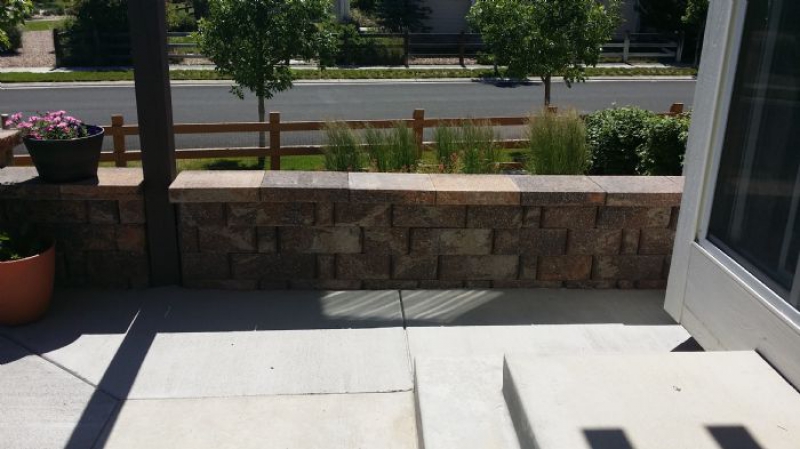 Slice It Landscaping Project photo 7 - Fire pit and retaining wall