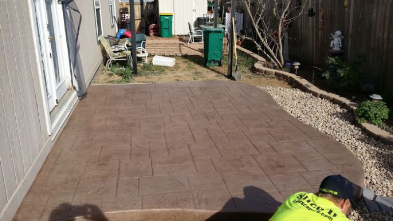 Slice It Landscaping Project photo 3 - Back yard sod and patio