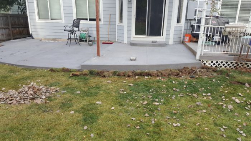 Slice It Landscaping Project photo 3 - Concrete Edging and Patio