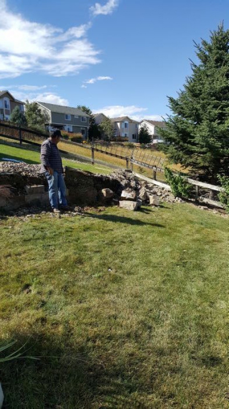 Slice It Landscaping Project photo 5 - Large Retaining Wall Replacement