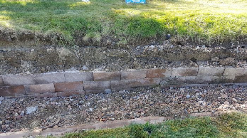 Slice It Landscaping Project photo 6 - Large Retaining Wall Replacement