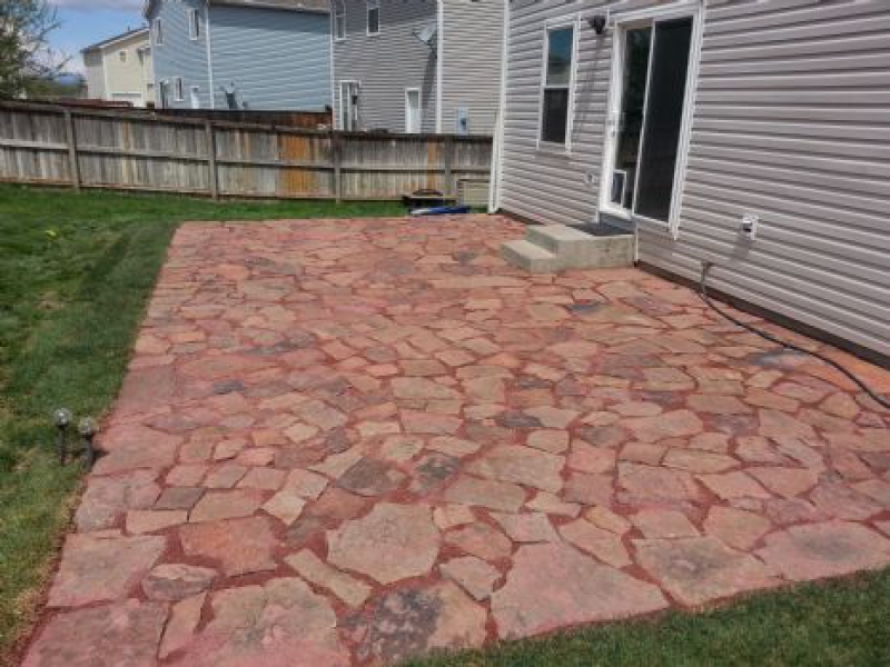 Slice It Landscaping Project photo 2 - Flagstone Patio
